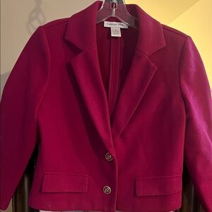 Carole Wren Women's Vibrant Red Suit Jacket